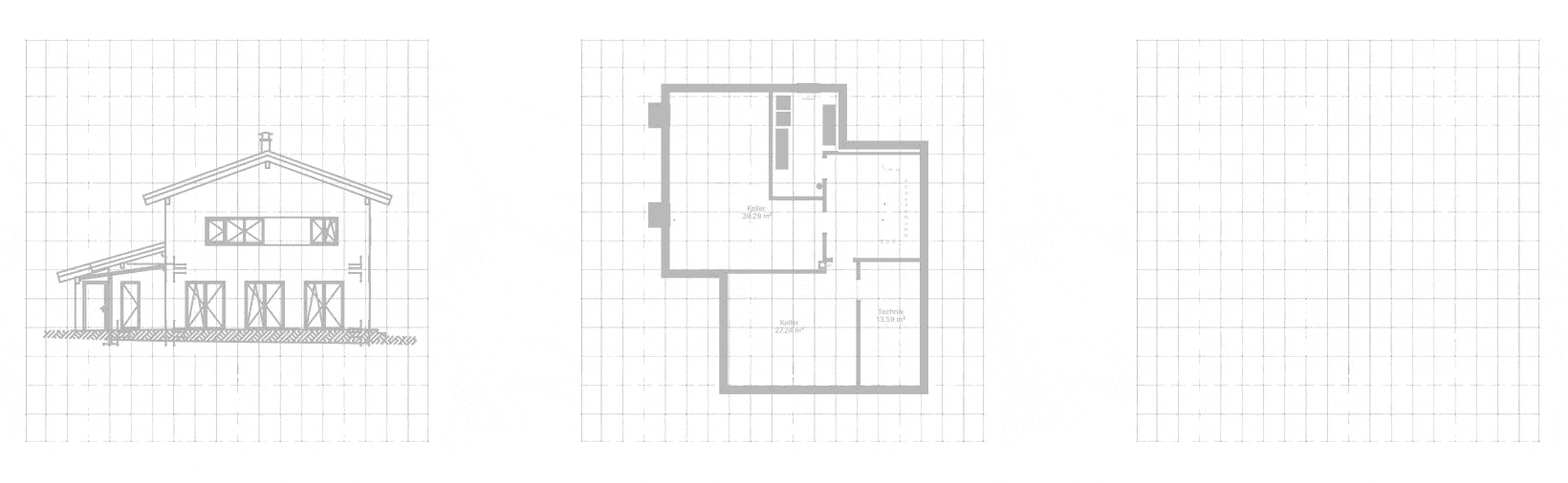 KI-gestützte Mengenermittlung aus Bauplan-PDFs — Demo-Animation der DIU-Webanwendung